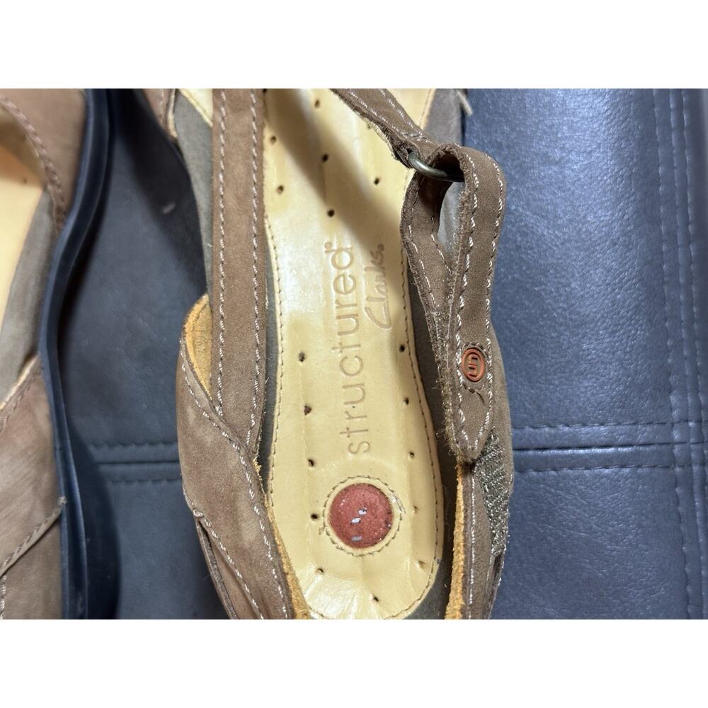 Women’s Clarks Unstructured Brown Sandals Size 8.5 N Beach Boho Coastal Summer - Picture 8 of 8
